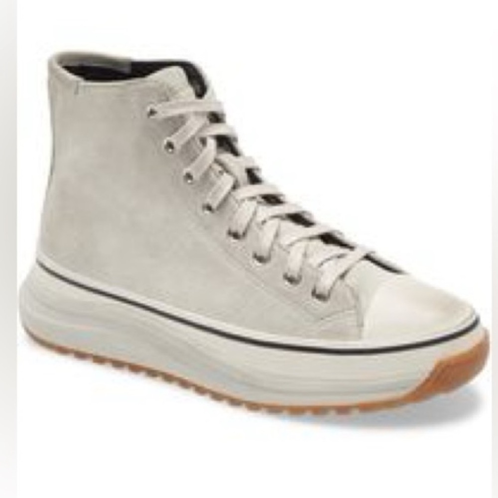 All saints Osun run high top suede sneakers